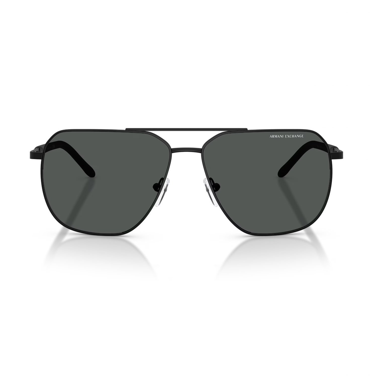 Armani Exchange AEX 2057S 600087 59 Erkek Pilot Siyah Metal Güneş Gözlüğü