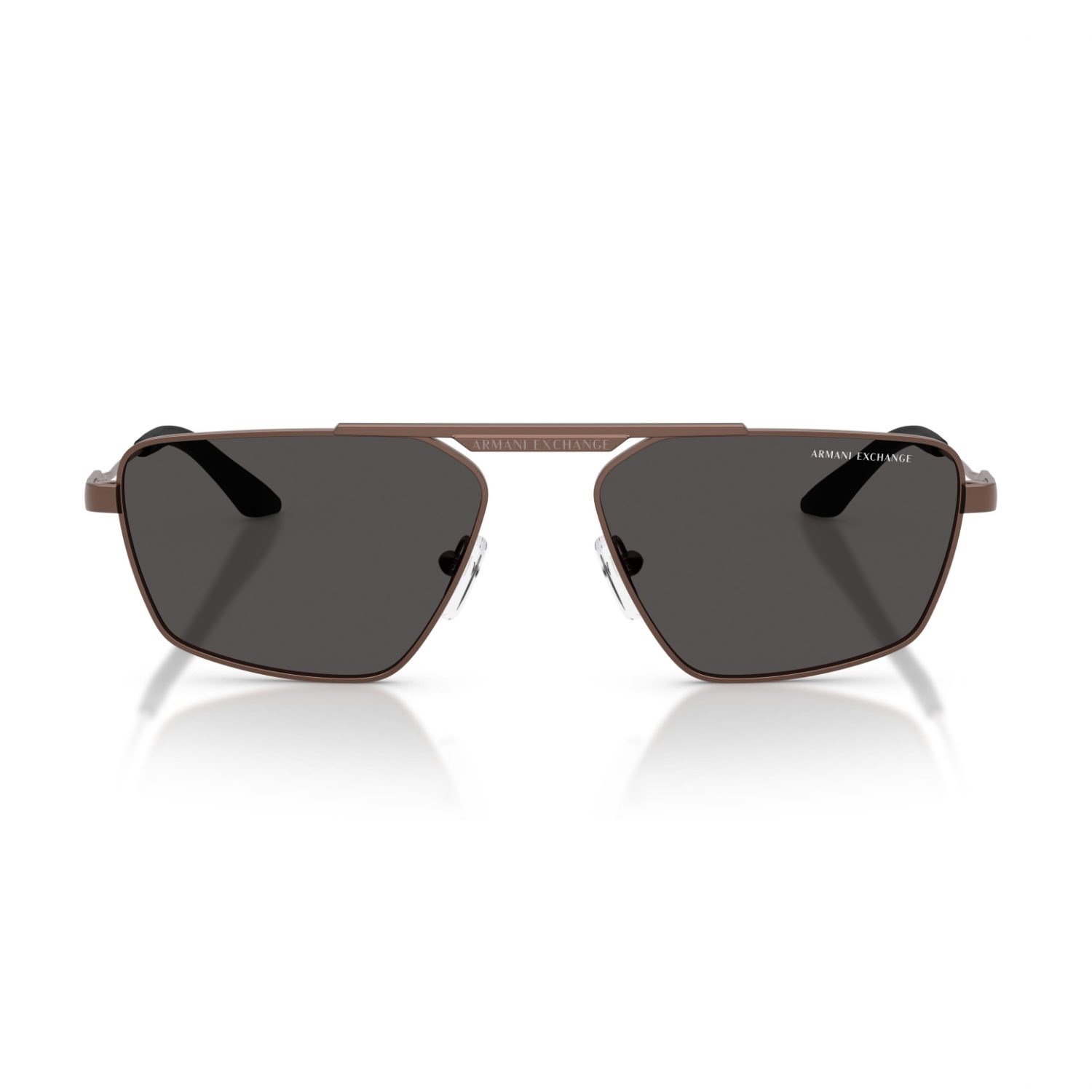Armani Exchange AEX 2059S 610687 56 Unisex Geometrik Bronz Metal Güneş Gözlüğü