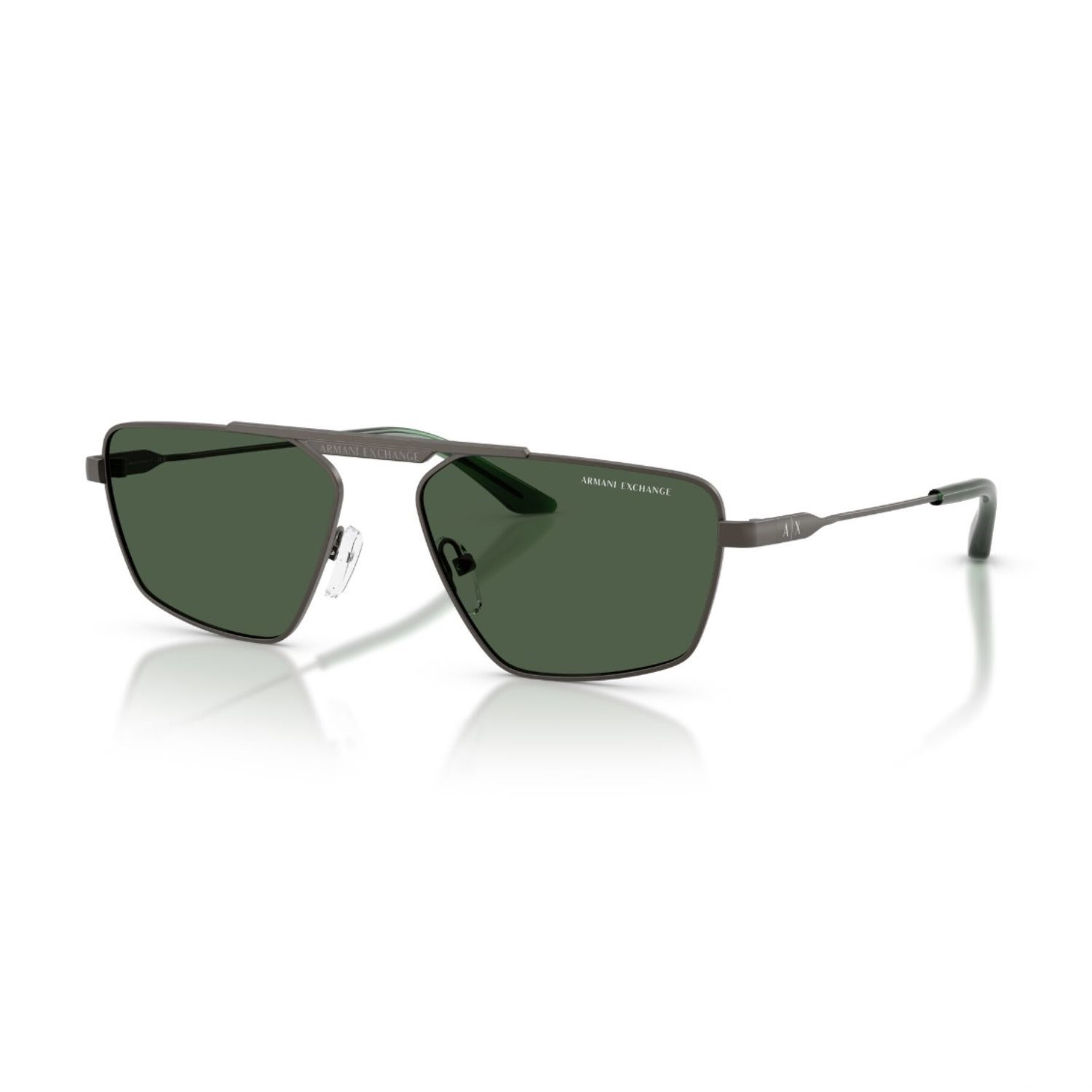 Armani Exchange AEX 2059S 613371 56 Unisex Geometrik Gri Metal Güneş Gözlüğü