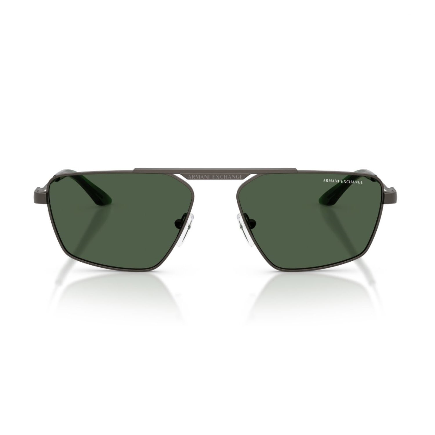 Armani Exchange AEX 2059S 613371 56 Unisex Geometrik Gri Metal Güneş Gözlüğü