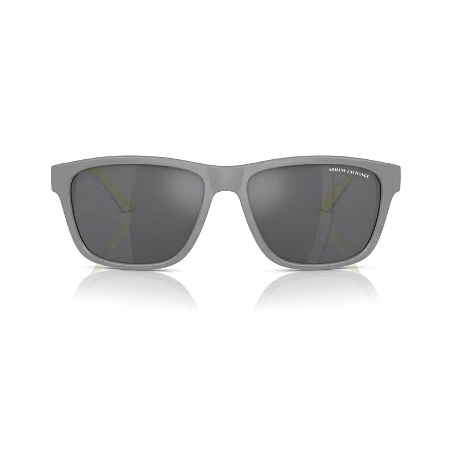Armani Exchange AEX 4135S  81806G 59 Erkek Kare Mat Gri Kemik Güneş Gözlüğü