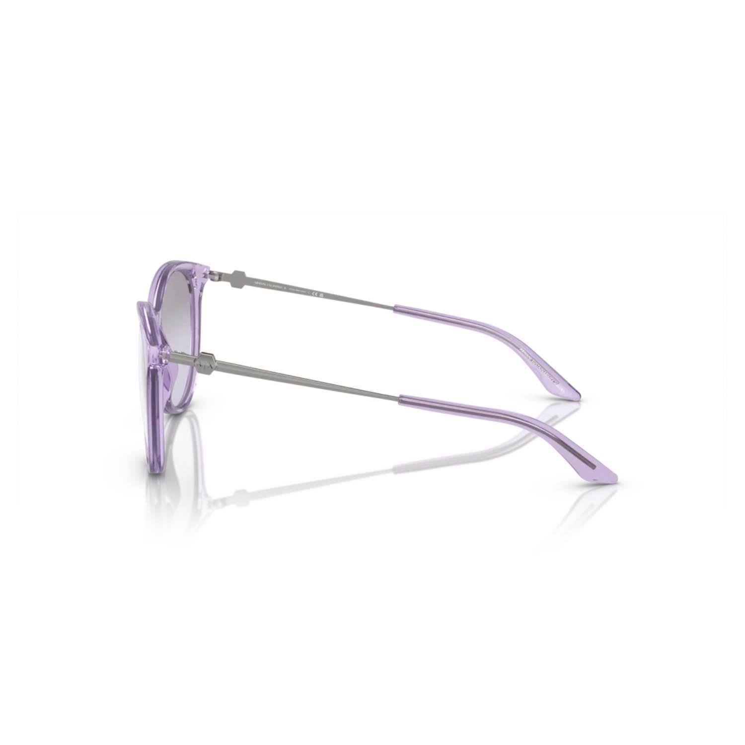 Armani Exchange AEX 4140S 82367P 55 Unisex Oval Lila Kemik Güneş Gözlüğü