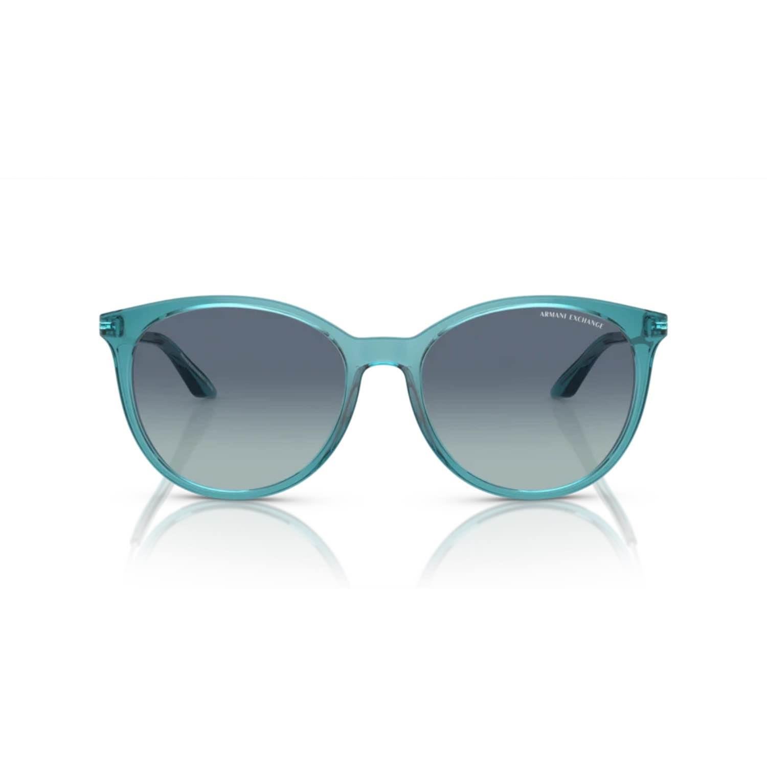 Armani Exchange AEX 4140S 82374S 55 Unisex Oval Mavi Kemik Güneş Gözlüğü