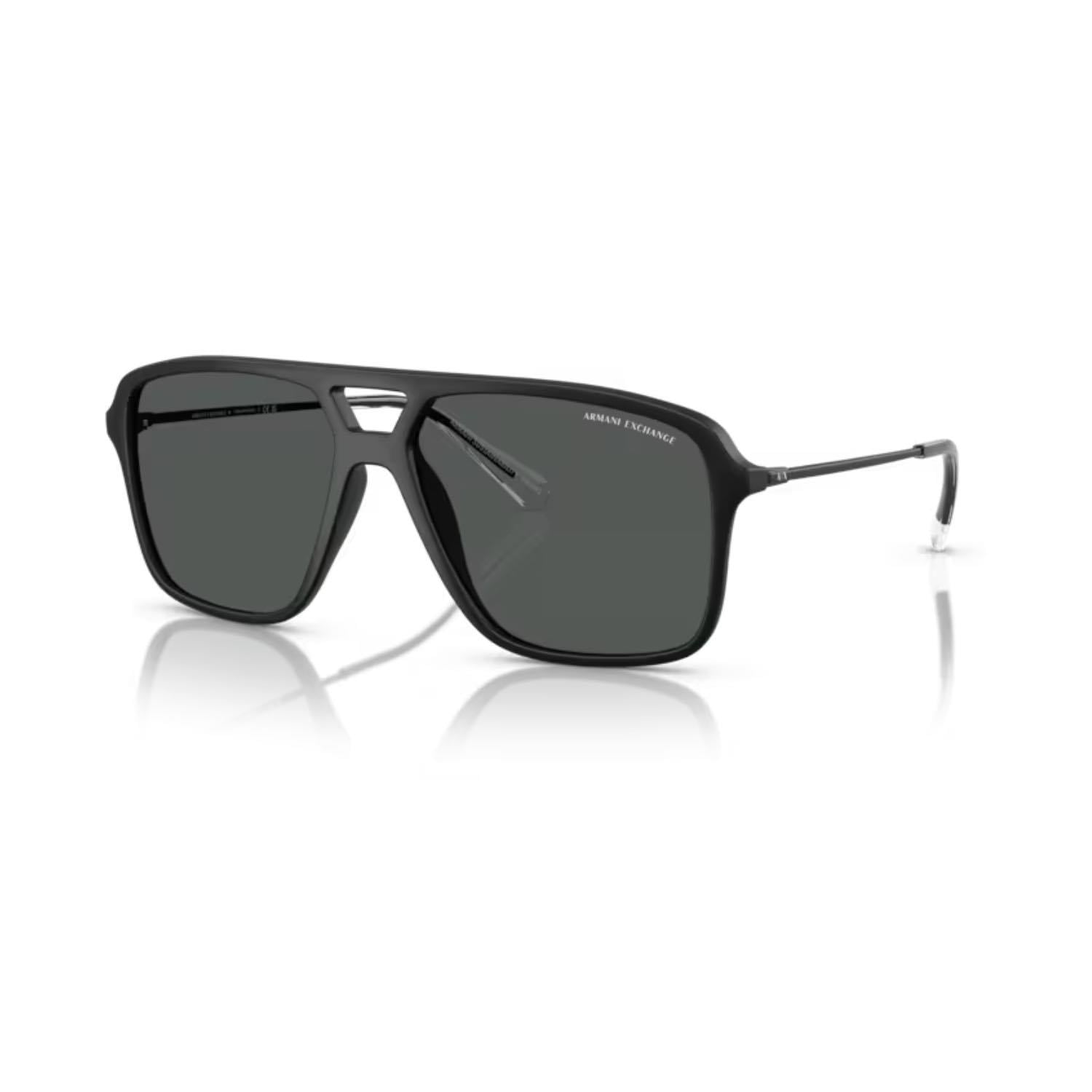 Armani Exchange AEX 4150SU 805887 59 Erkek Pilot Siyah Kemik Güneş Gözlüğü