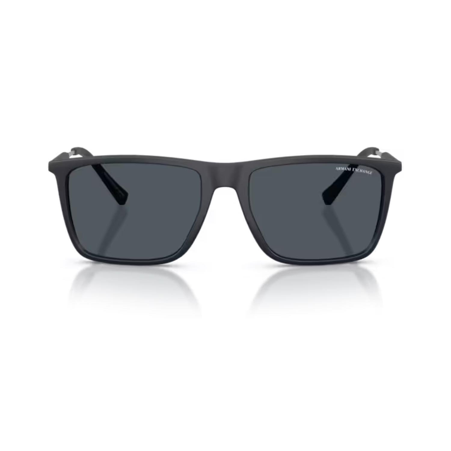 Armani Exchange AEX 4160S 838087 57 Unisex Dikdörtgen Mat Mavi Kemik Güneş Gözlüğü