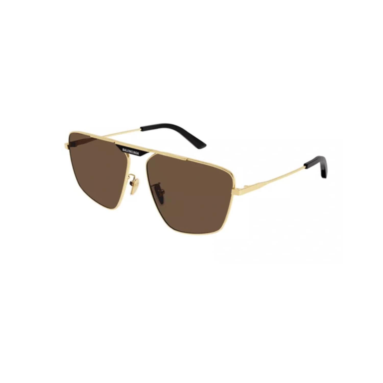 Balenciaga 0246SA 003 61 Unisex Aviator Metal Güneş Gözlüğü
