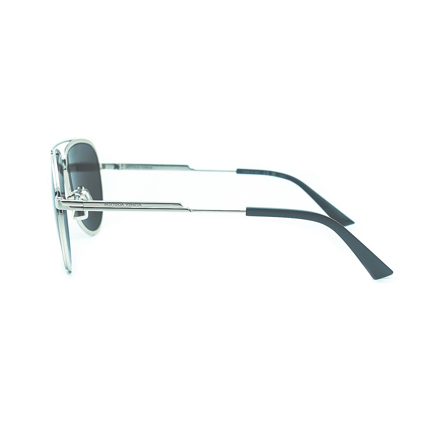 Bottega Veneta BV 1240S 003 59 Erkek Damla Silver Metal Güneş Gözlüğü