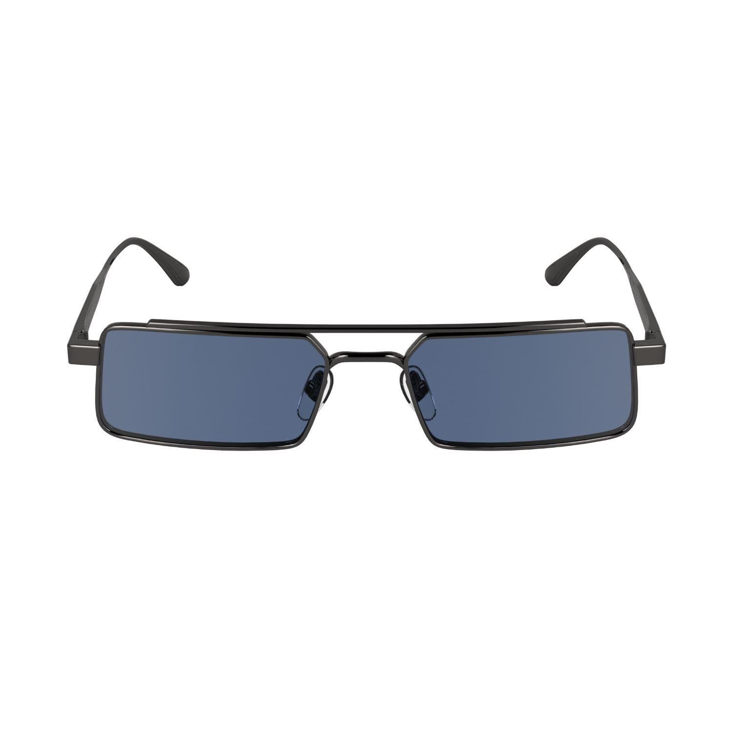 Calvin Klein 24111S 070 55 Unisex Dikdörtgen Siyah Metal Güneş Gözlüğü