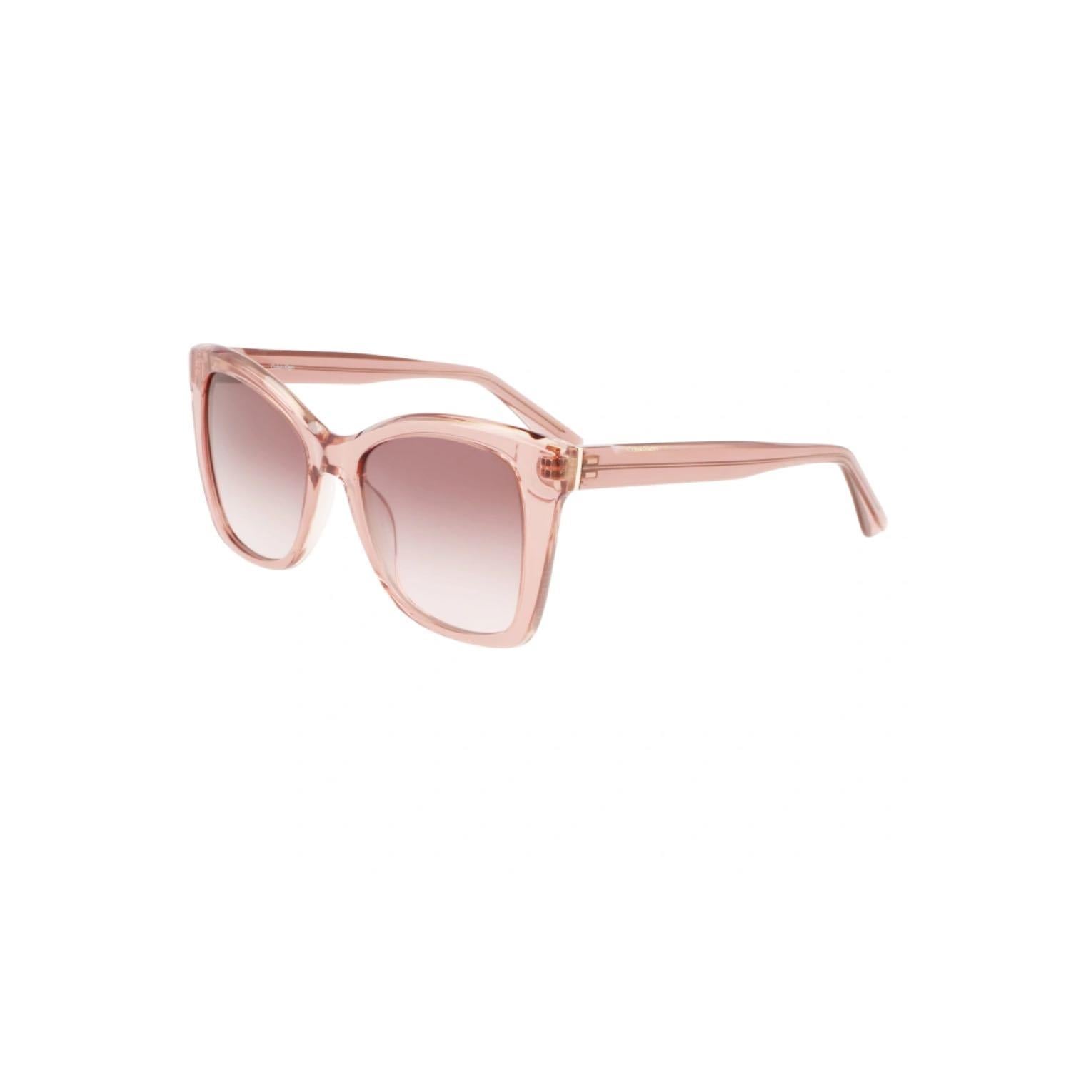 Calvin Klein CK 22530S 601 53 Kadın Kelebek Şeffaf Kahverengi Kemik Güneş Gözlüğü