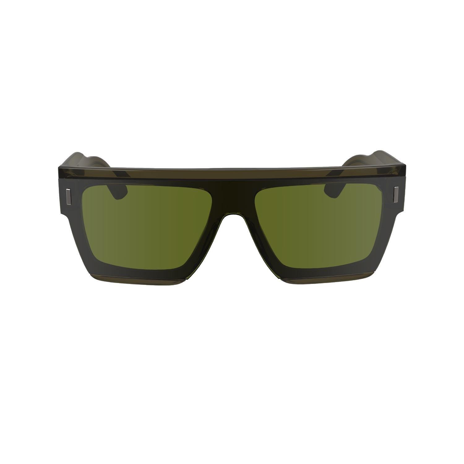 Calvin Klein CK 24502S 330 55 Unisex Kare Şeffaf Yeşil Kemik Güneş Gözlüğü