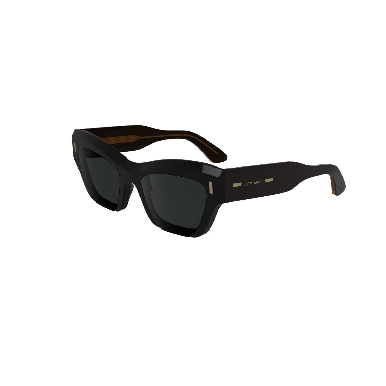 Calvin Klein CK 24531S 001 53 Unisex Geometrik Siyah Kemik Güneş Gözlüğü