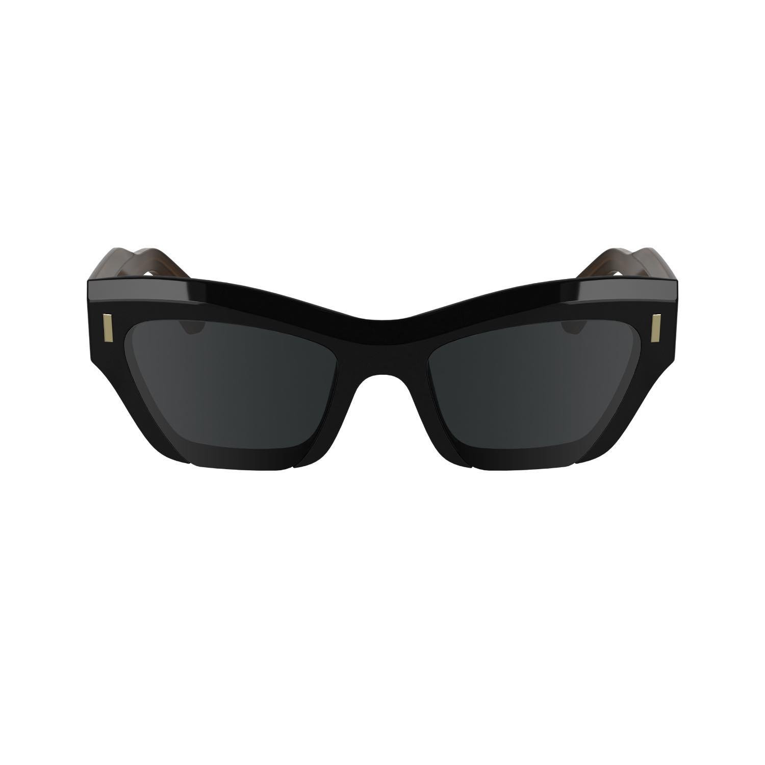 Calvin Klein CK 24531S 001 53 Unisex Geometrik Siyah Kemik Güneş Gözlüğü