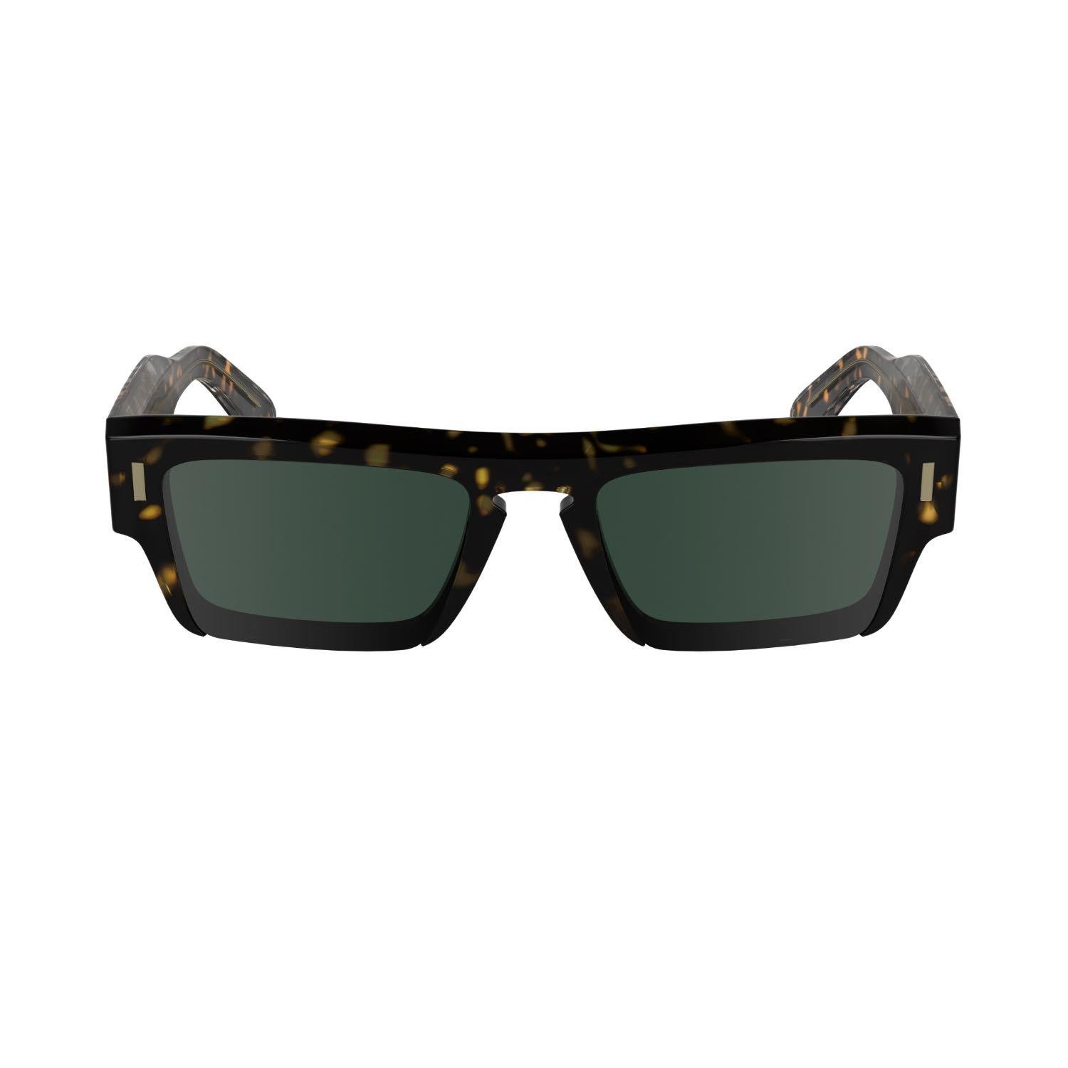 Calvin Klein CK 24532S 235 54 Unisex Dikdörtgen Kırçıllı Kahverengi Kemik Güneş Gözlüğü