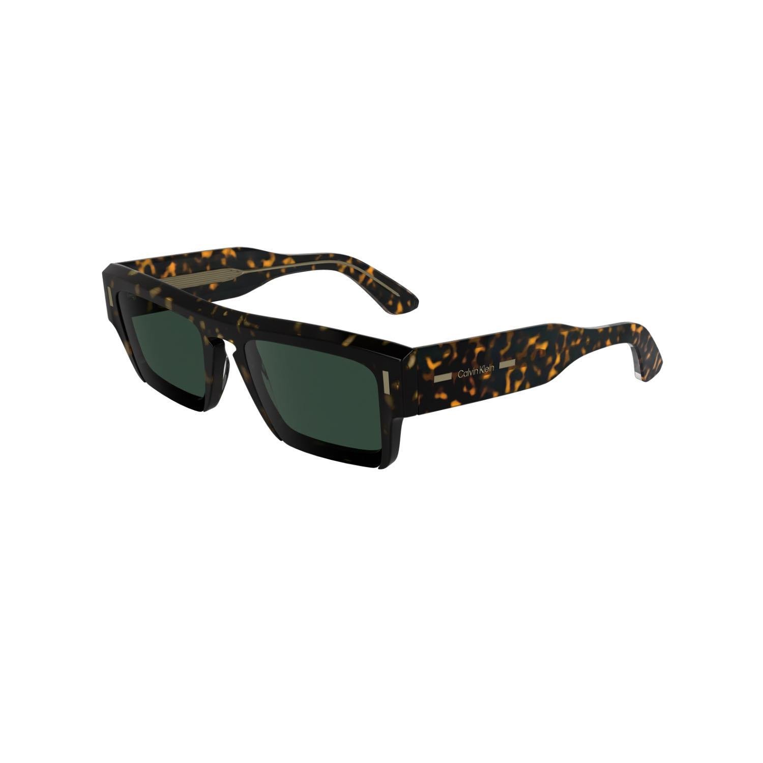 Calvin Klein CK 24532S 235 54 Unisex Dikdörtgen Kırçıllı Kahverengi Kemik Güneş Gözlüğü