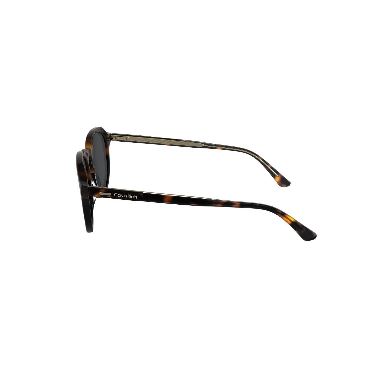 Calvin Klein CK 24538S 233 51 Unisex Oval Kırçıllı Kahverengi Kemik Güneş Gözlüğü