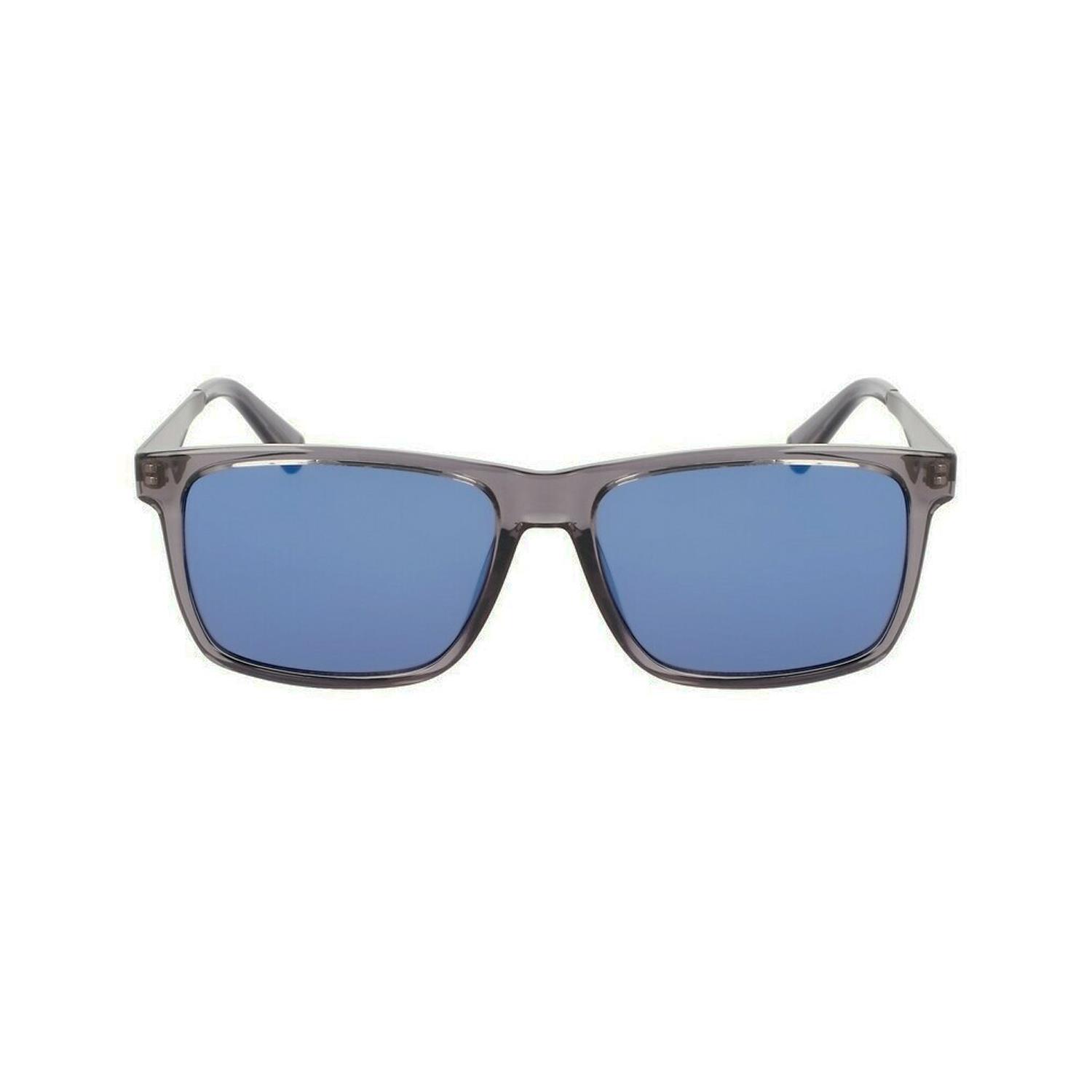 Calvin Klein CKJ 21624S 050 57 Erkek Aynalı Dikdörtgen Şeffaf Gri Kemik Güneş Gözlüğü