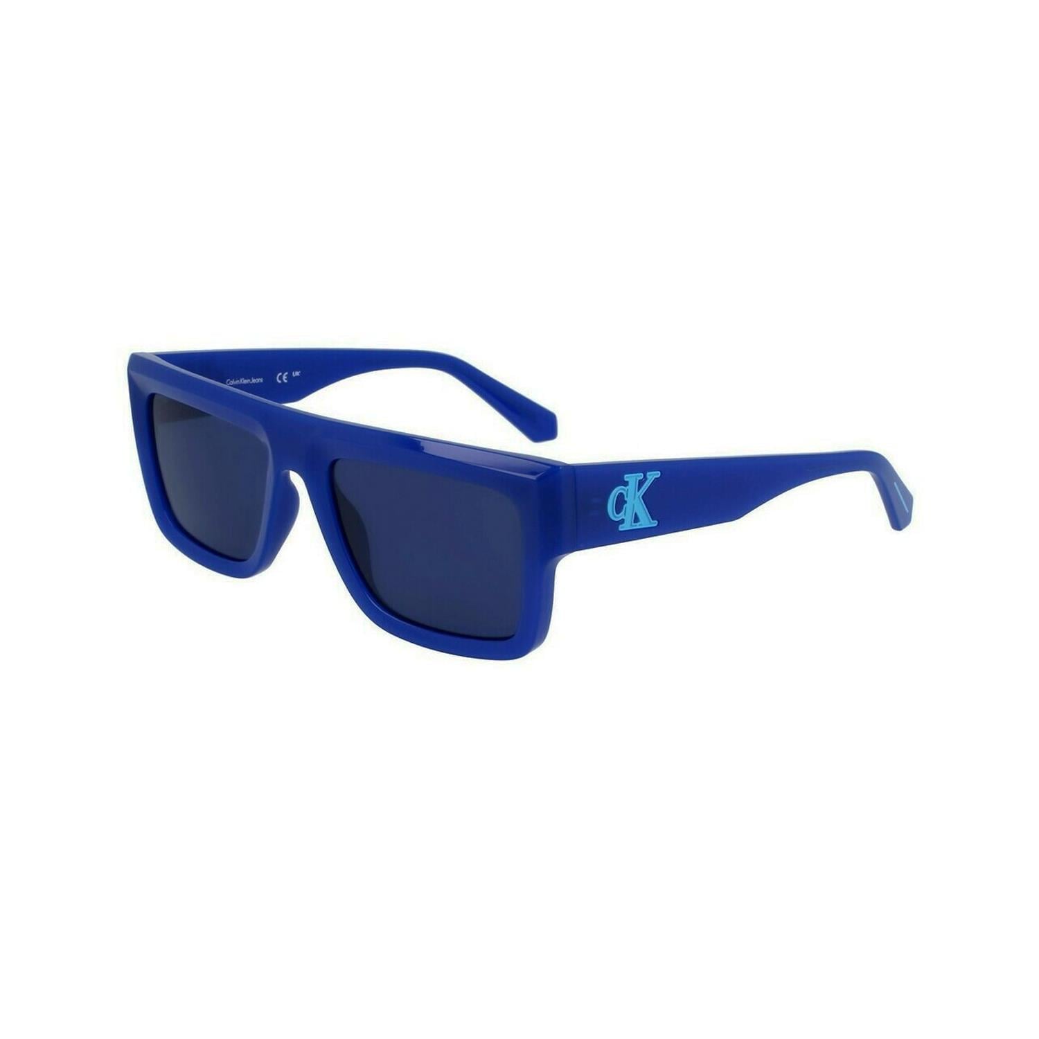 Calvin Klein CKJ 23642S 400 54 Unisex Dikdörtgen Mavi Kemik Güneş Gözlüğü