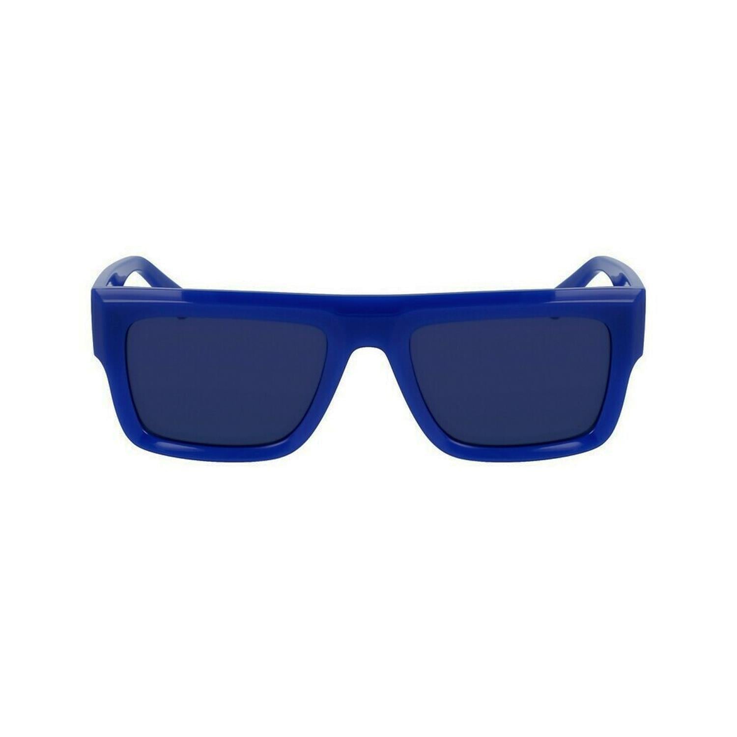 Calvin Klein CKJ 23642S 400 54 Unisex Dikdörtgen Mavi Kemik Güneş Gözlüğü