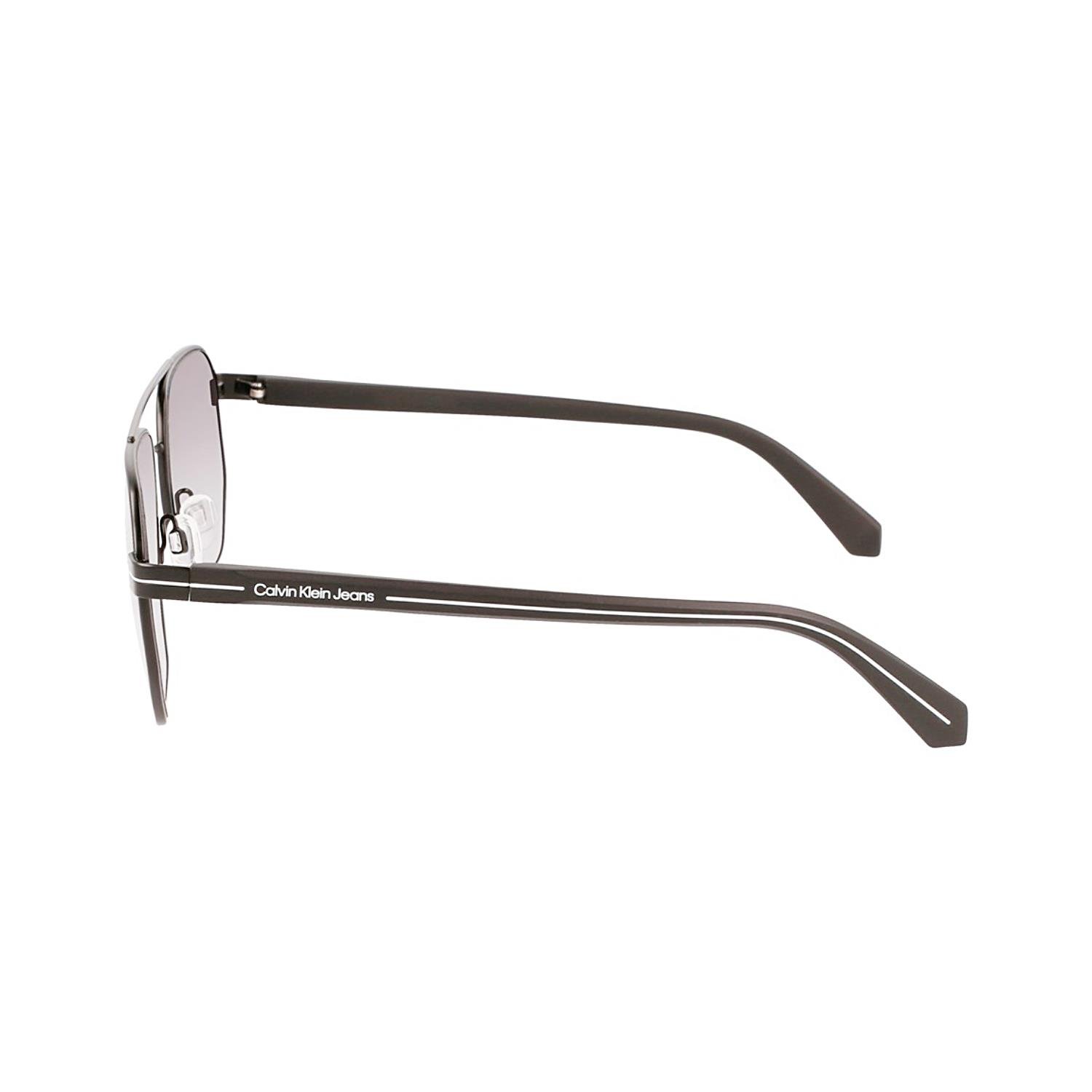 Calvin Klein CKJ22204S 002 56 Erkek Siyah Metal Geometrik Güneş Gözlüğü