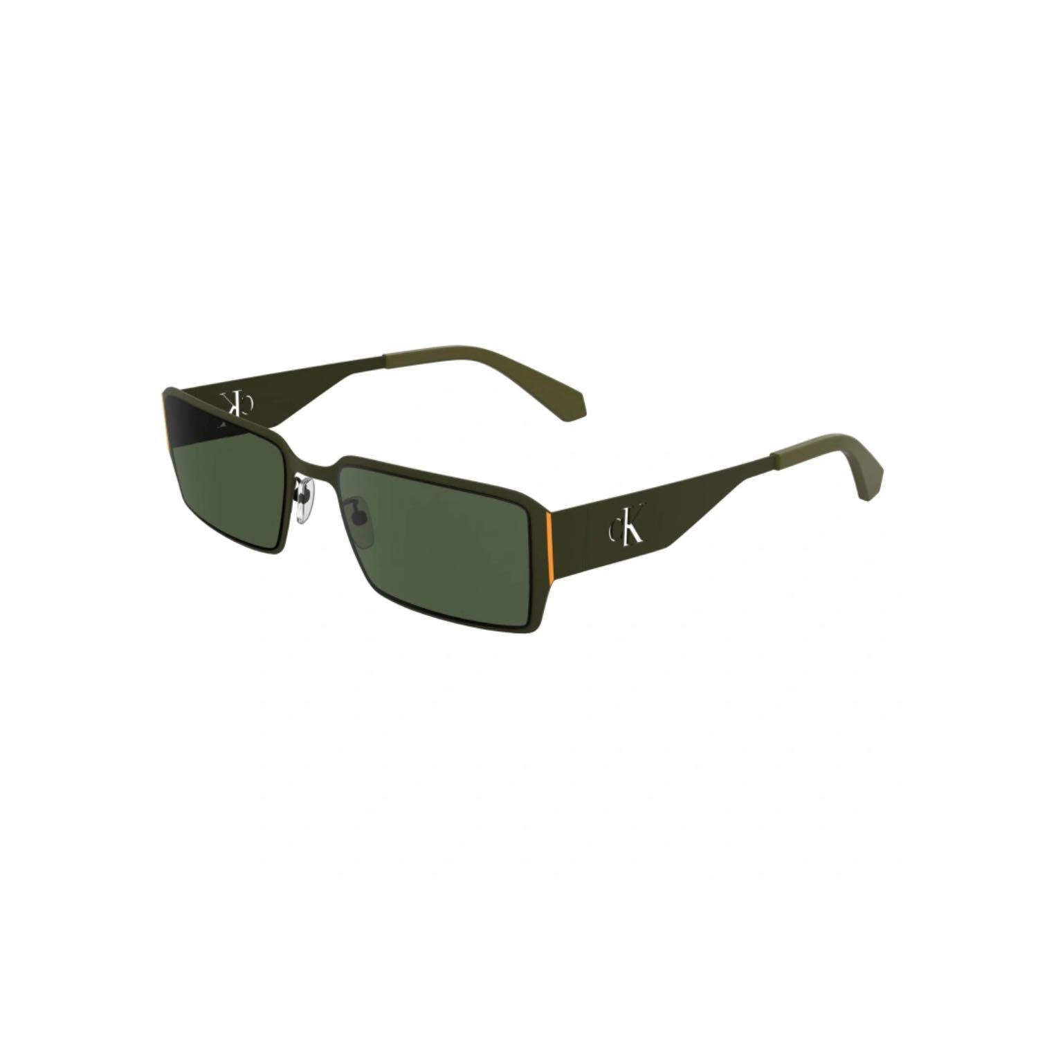 Calvin Klein Jeans CKJ 24206S 309 56 Unisex Dikdörtgen Yeşil Metal Güneş Gözlüğü