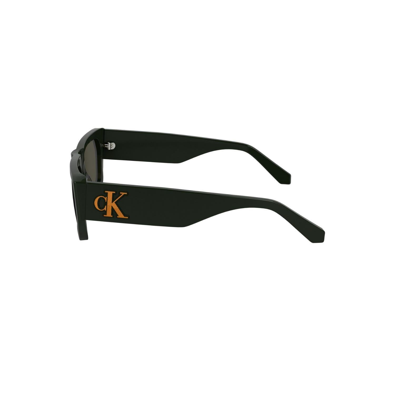 Calvin Klein Jeans CKJ 24625S 309 55 Unisex Dikdörtgen Yeşil Kemik Güneş Gözlüğü