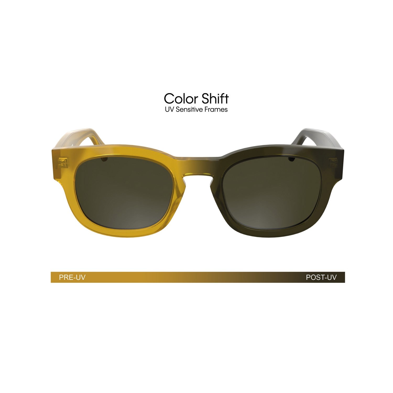 Calvin Klein Jeans CKJ 25601S 275 50 Color Shift Unisex Oval Sarı Kemik Güneş Gözlüğü