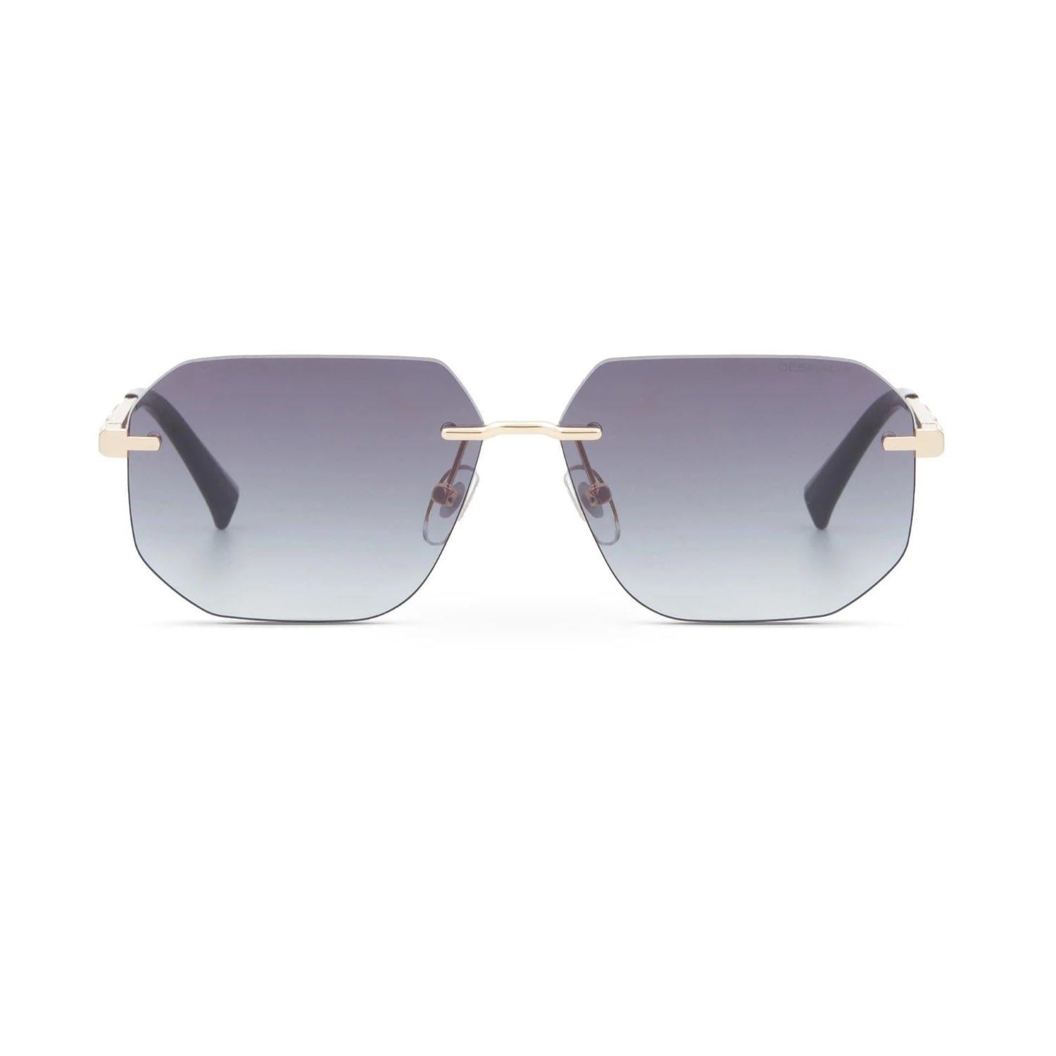 Despada DS 2467 C3 60 Unisex Geometrik Gold Metal Çerçevesiz Güneş Gözlüğü