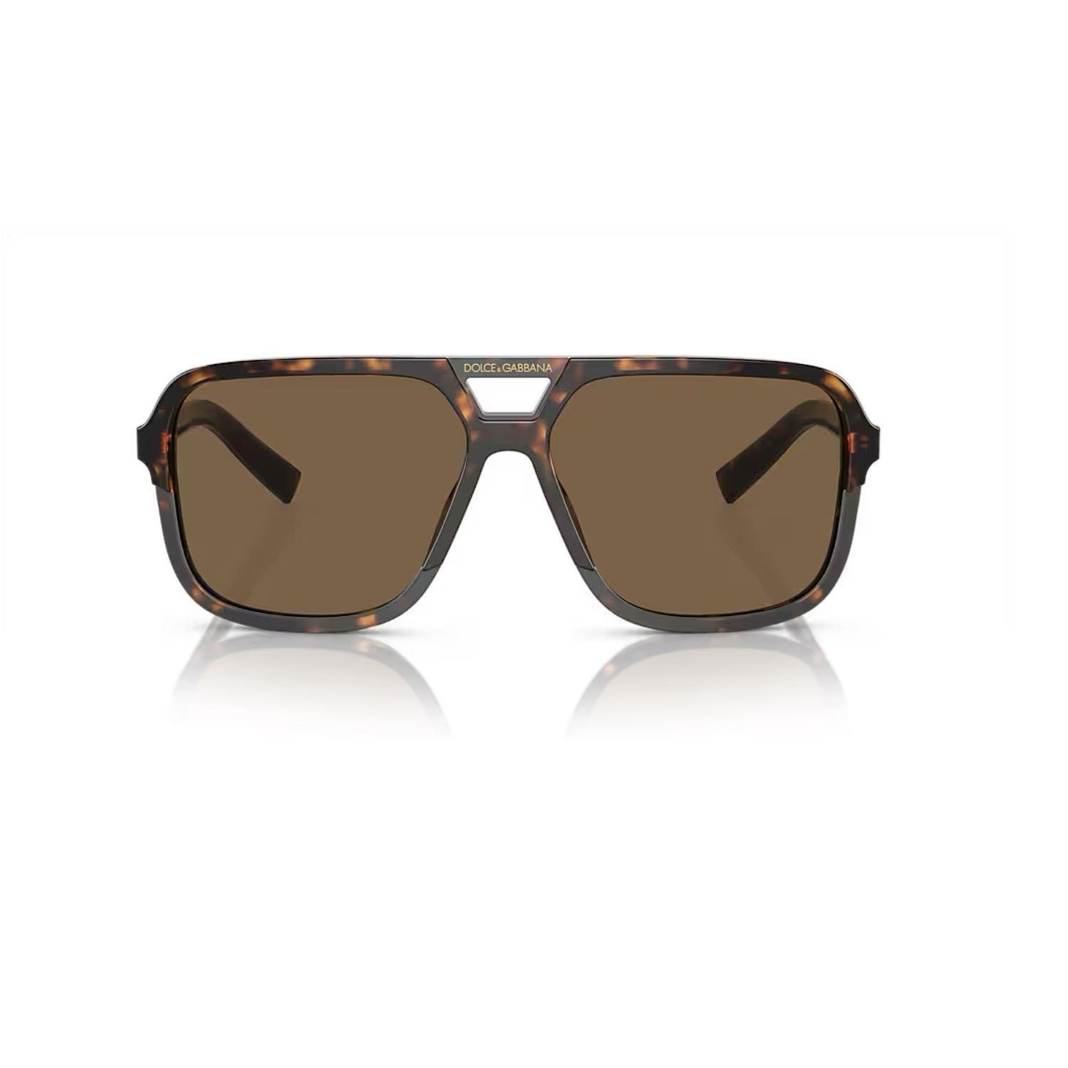 Dolce Gabbana DG 4354 50273 58 Erkek Kare Kırçıllı Kahverengi Kemik Güneş Gözlüğü