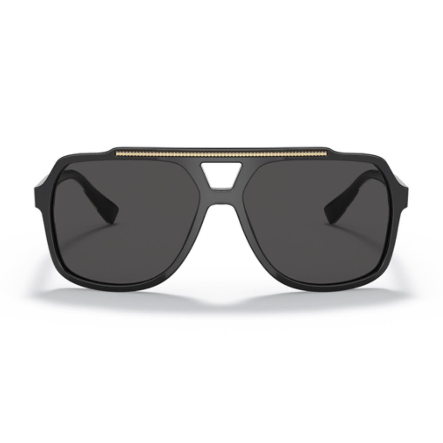 Dolce Gabbana DG 4388 50187 60 Erkek Siyah Kare Güneş Gözlüğü