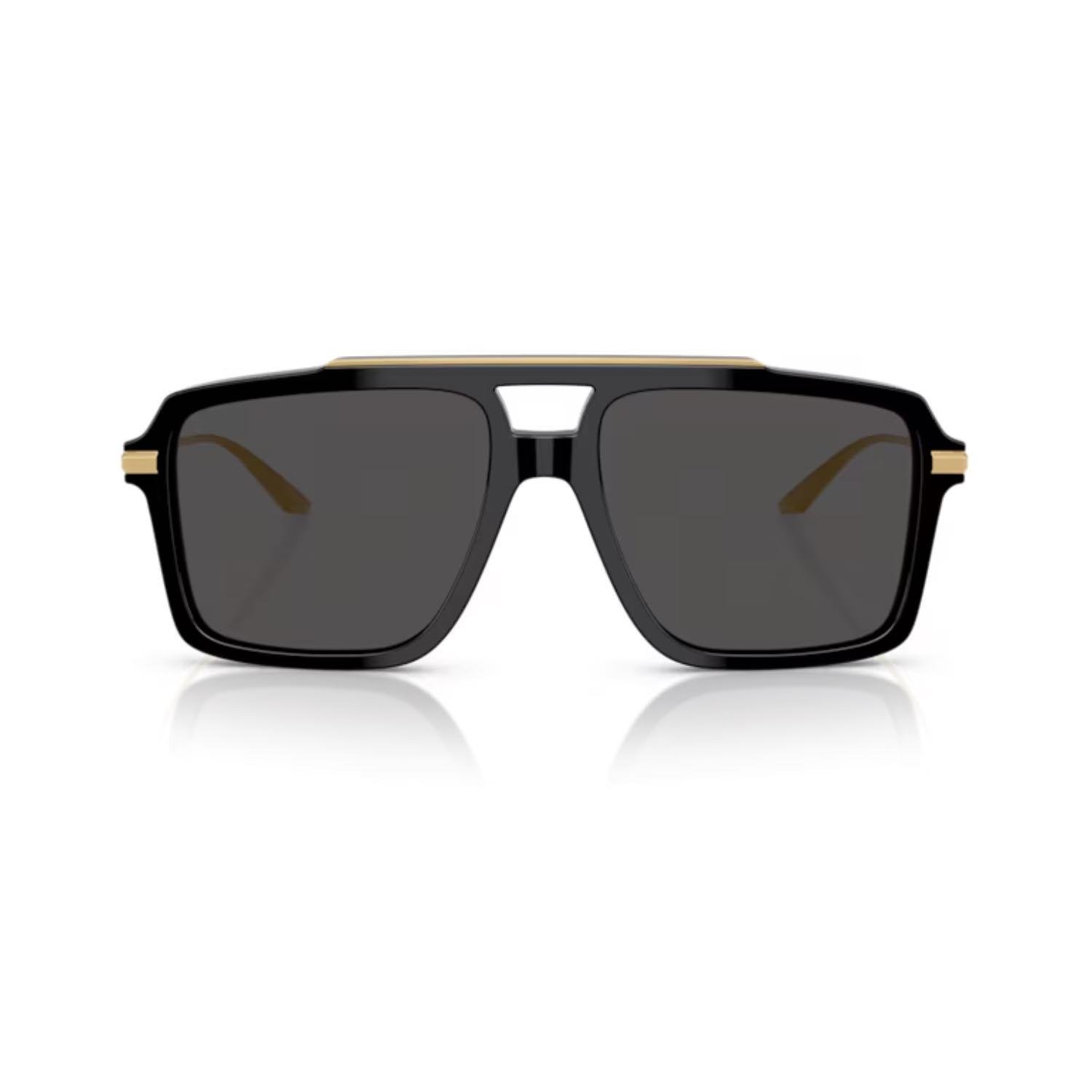 Dolce Gabbana DG 4477 50187 56 Erkek Pilot Siyah Kombine Güneş Gözlüğü