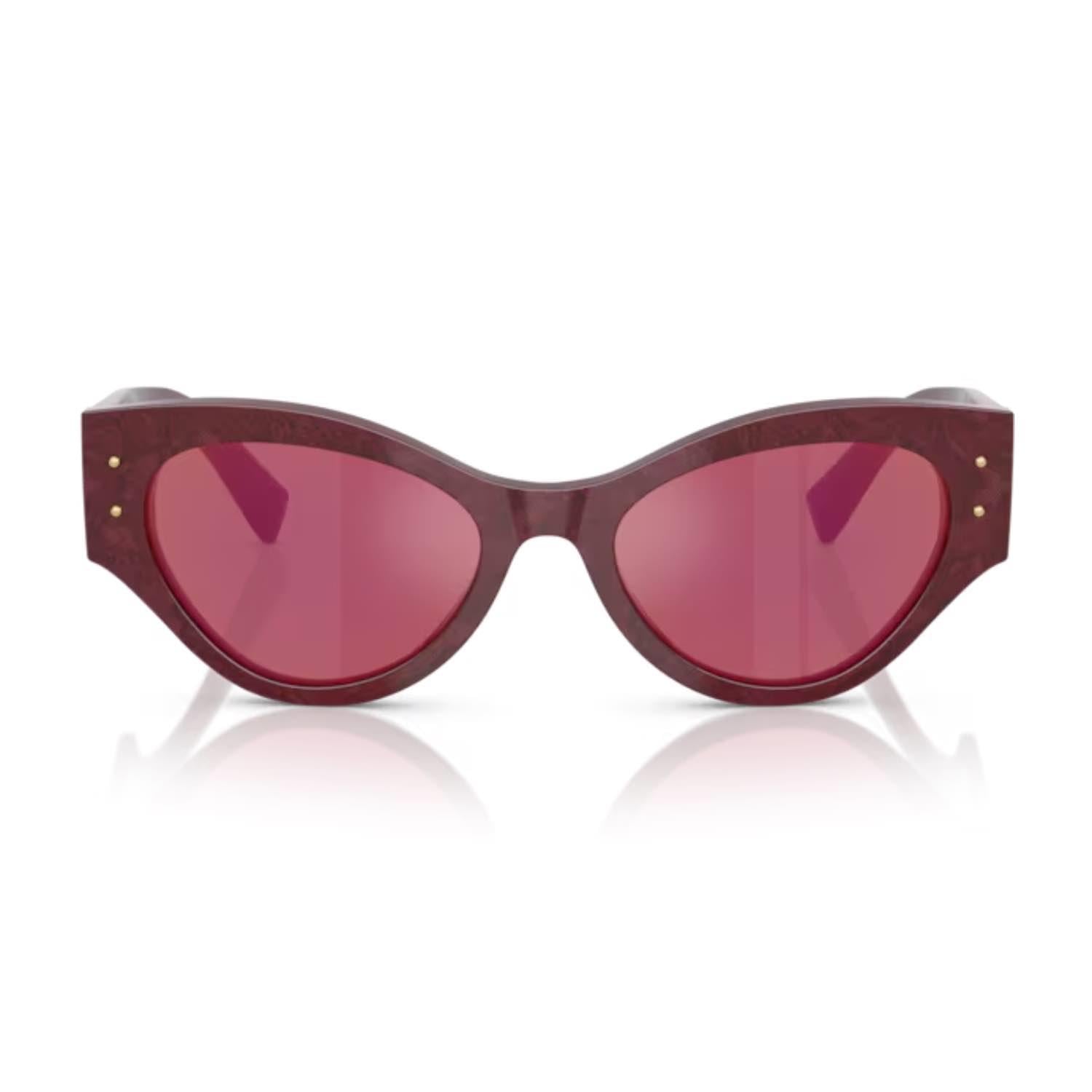 Dolce Gabbana DG 4480 3442D0 53 Kadın Kelebek Bordo Kemik Güneş Gözlüğü