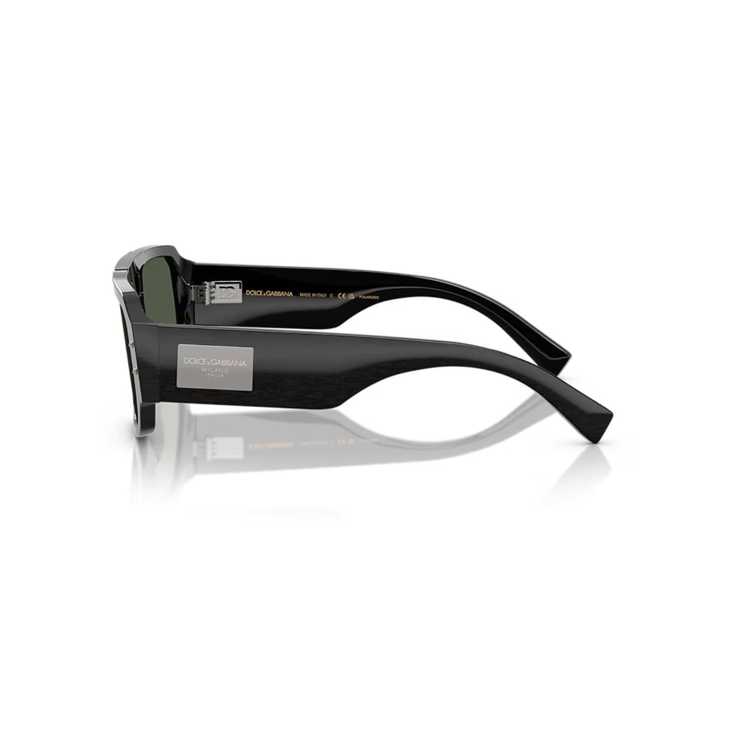 Dolce Gabbana DG 4482 28209A 57 Erkek Pilot Siyah Kemik Güneş Gözlüğü