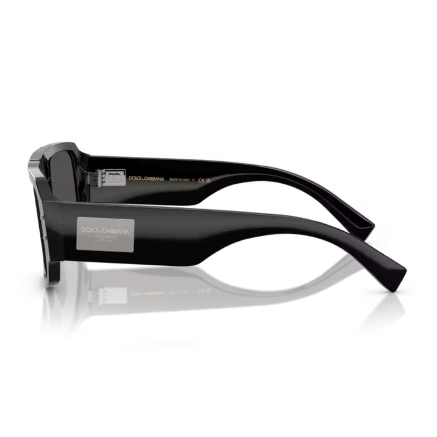 Dolce Gabbana DG 4482 50187 57 Erkek Pilot Siyah Kemik Güneş Gözlüğü