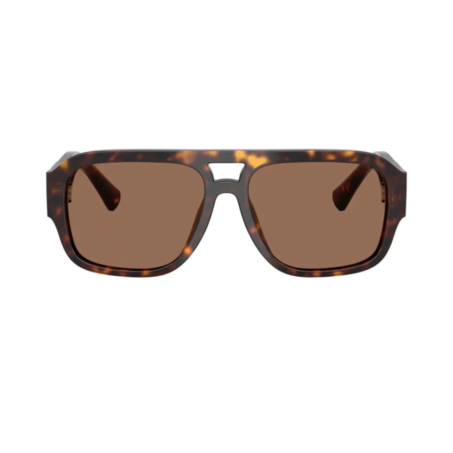 Dolce Gabbana DG 4506 50273 58 Erkek Pilot Kırçıllı Kahverengi Kemik Güneş Gözlüğü