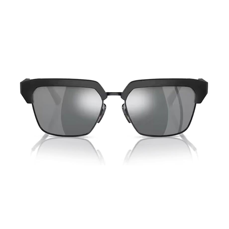Dolce Gabbana DG 6185 25256G 55 Unisex Siyah Aynalı Güneş Gözlüğü