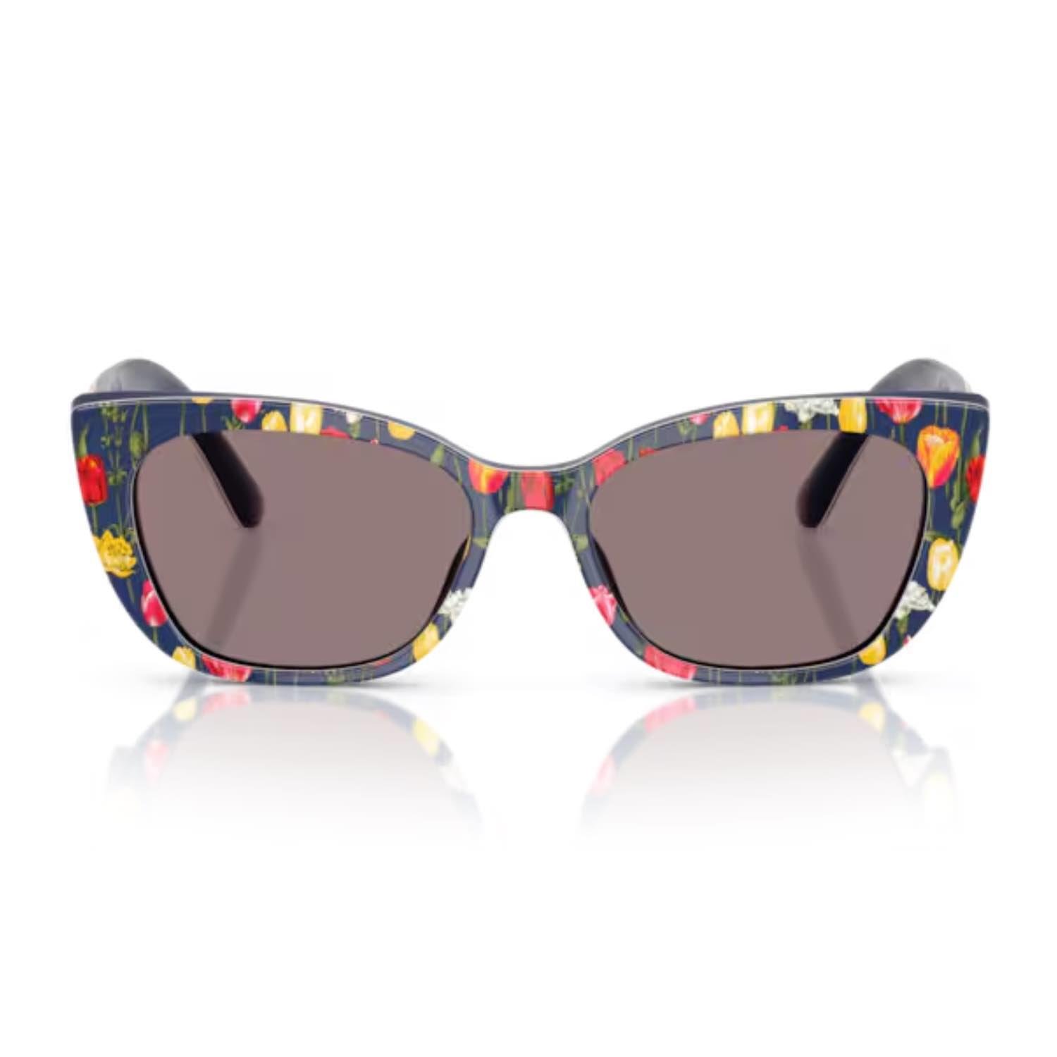 Dolce Gabbana DX 4427 34357N 49 Çocuk Cat Eye Çok Renkli Kemik Güneş Gözlüğü