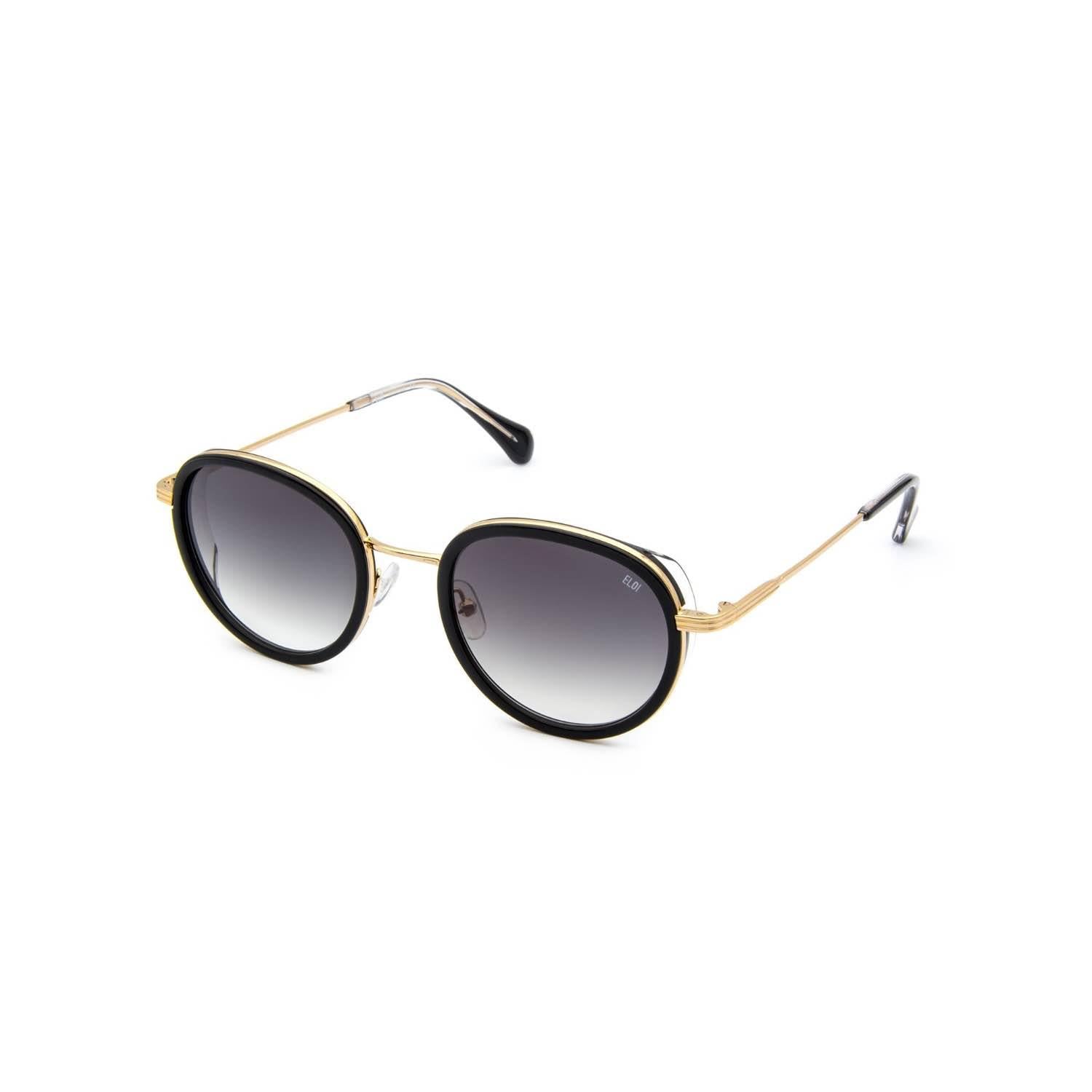 Eloi 1870 01 Mipa 54 Unisex Yuvarlak Gold Kombine Güneş Gözlüğü