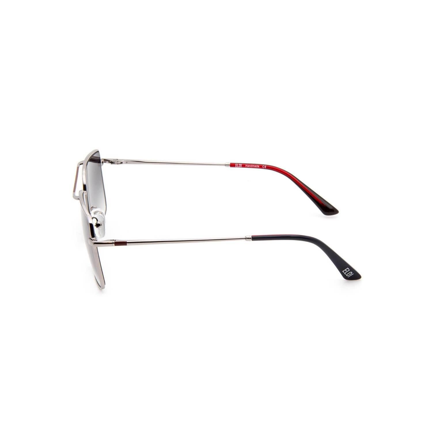 Eloi 4312 01 57 Unisex Dikdörtgen Gri Metal Güneş Gözlüğü