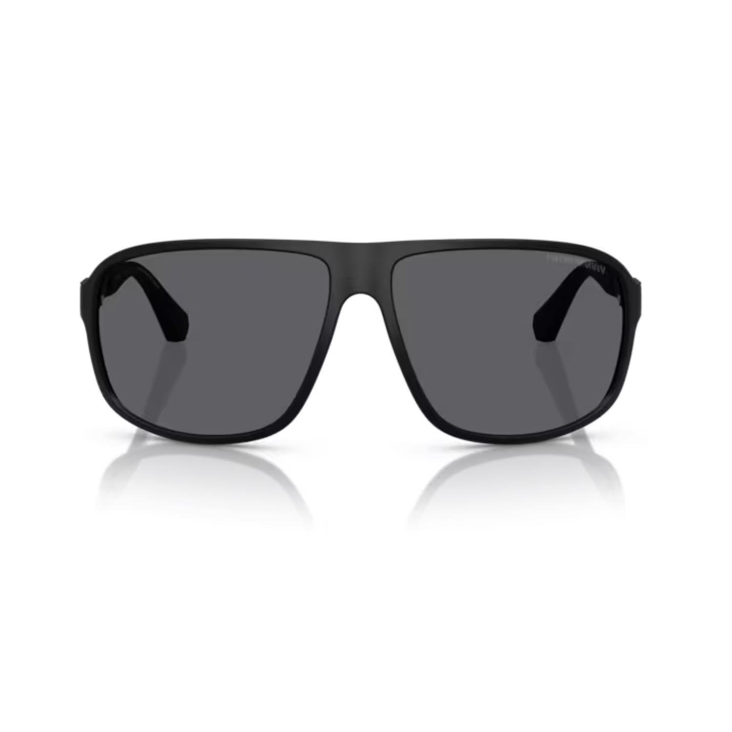 Emporio Armani EA 4029 5001T3 64 Polarize Erkek Kare Siyah Kemik Güneş Gözlüğü