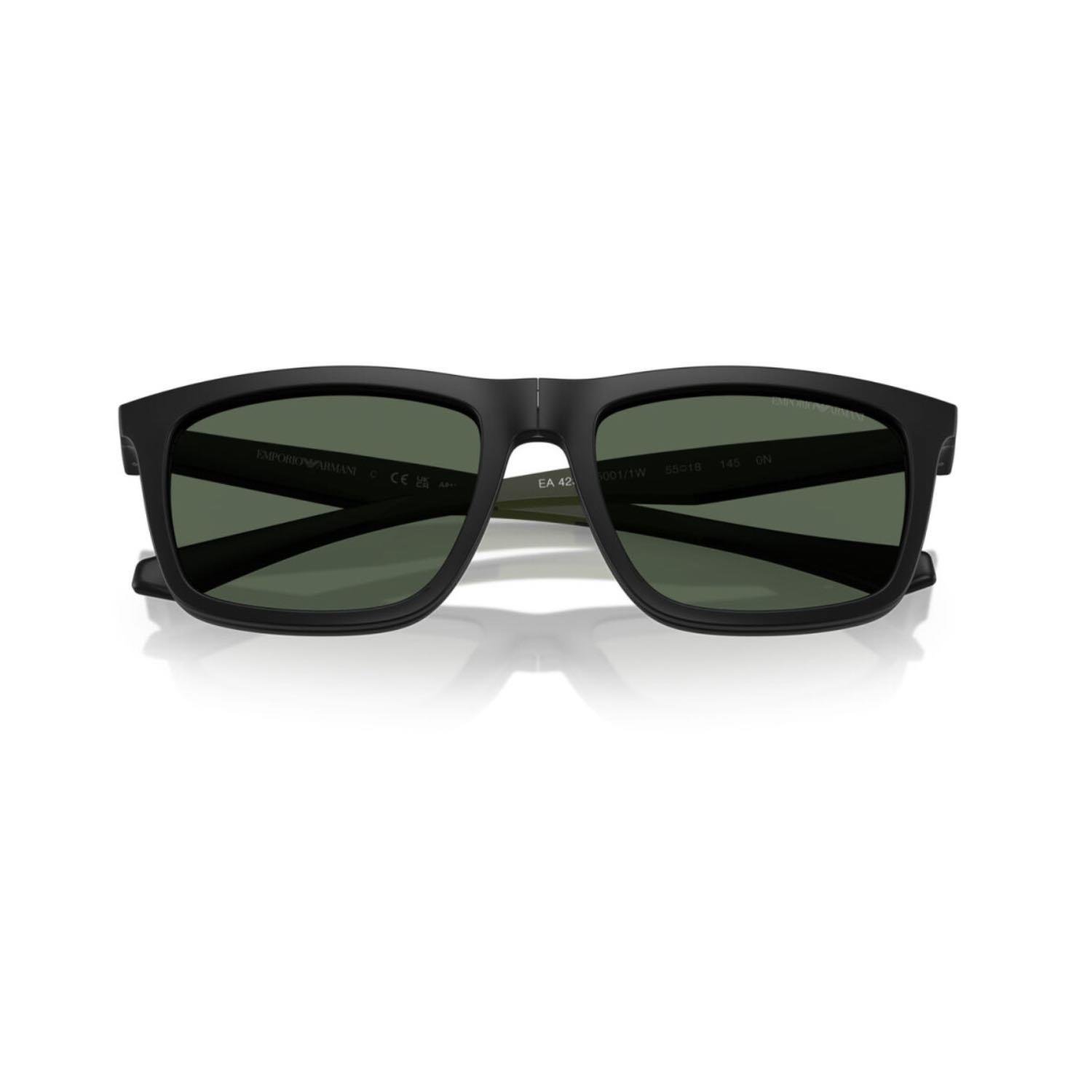 Emporio Armani EA 4235 50011W 55 Photochromic Erkek Dikdörtgen Siyah Kemik Güneş Gözlüğü
