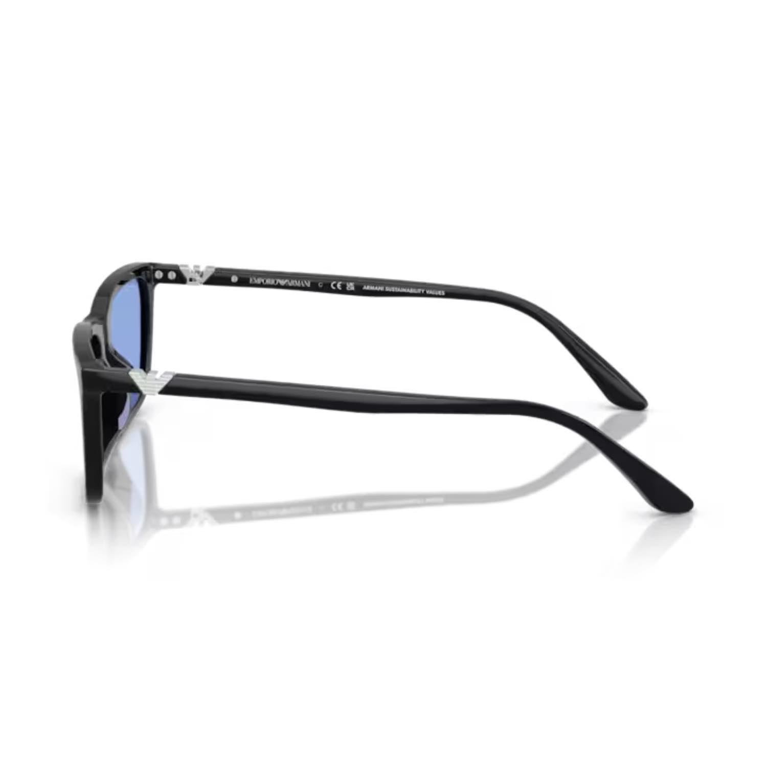 Emporio Armani EA 4239U 501787 55 Kadın Dikdörtgen Siyah Kemik Güneş Gözlüğü