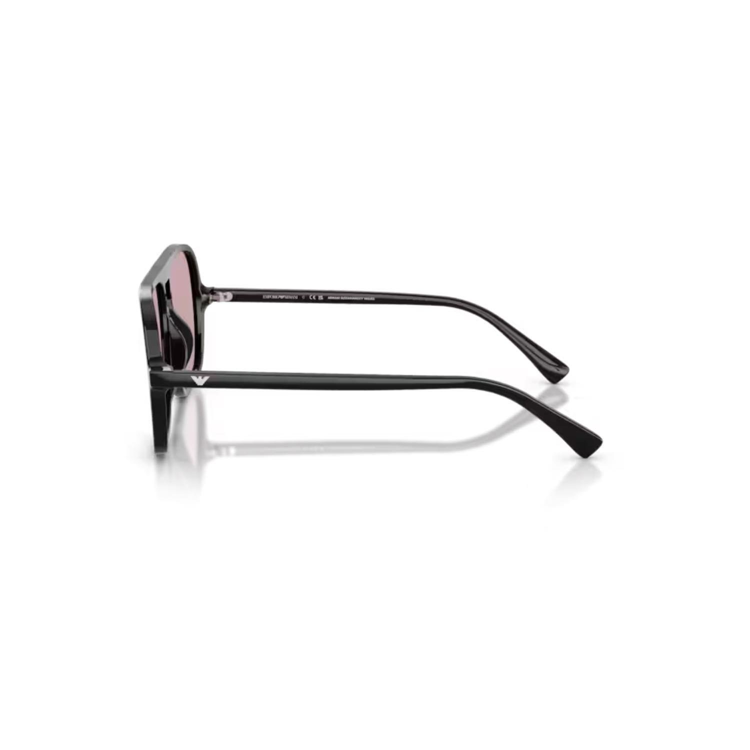 Emporio Armani EA 4252U 501773 57 Erkek Pilot Siyah Kemik Güneş Gözlüğü