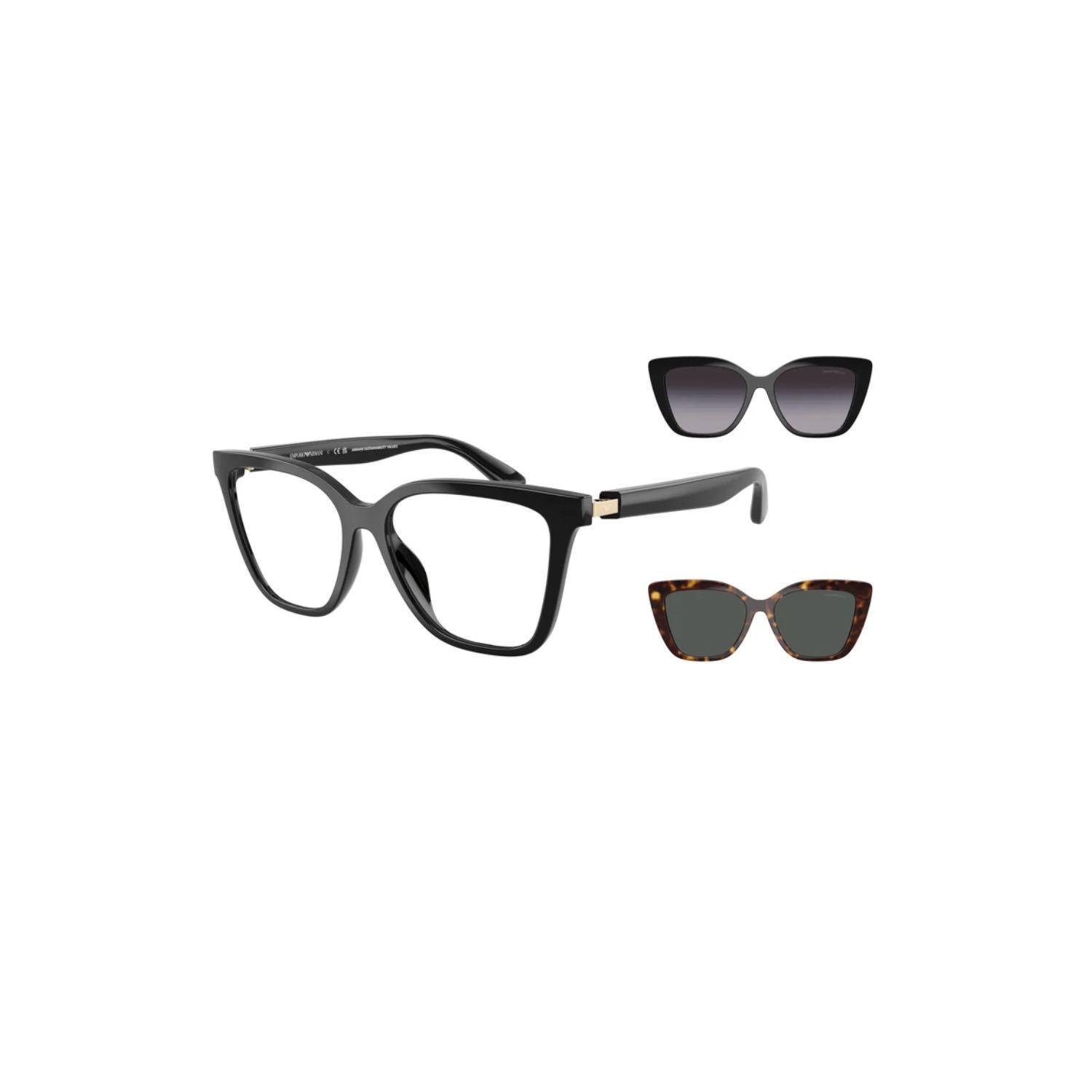 Emporio Armani EA 4254U 50171W 52 Kadın Cat Eye Siyah Kemik Güneş Gözlüğü