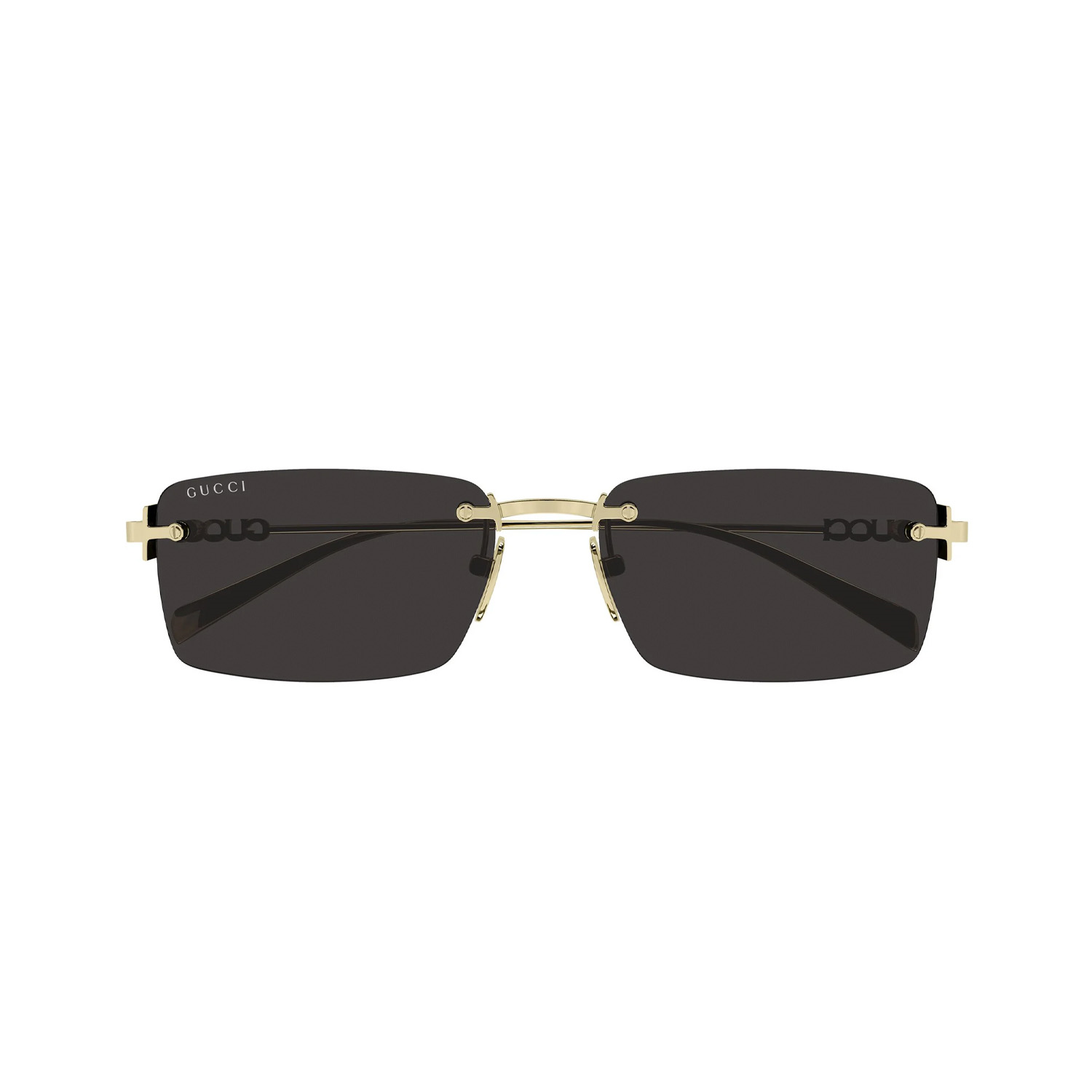 GG1941S 001 56 Unisex Dikdörtgen Gold Metal Güneş Gözlüğü
