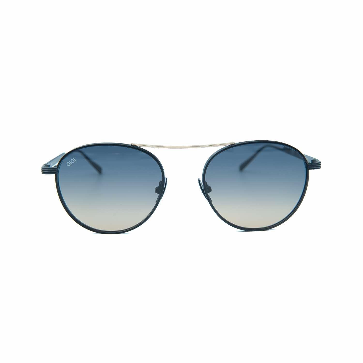 Gigi oo Gg 407 C1 53 Erkek Yuvarlak Füme Metal Güneş Gözlüğü