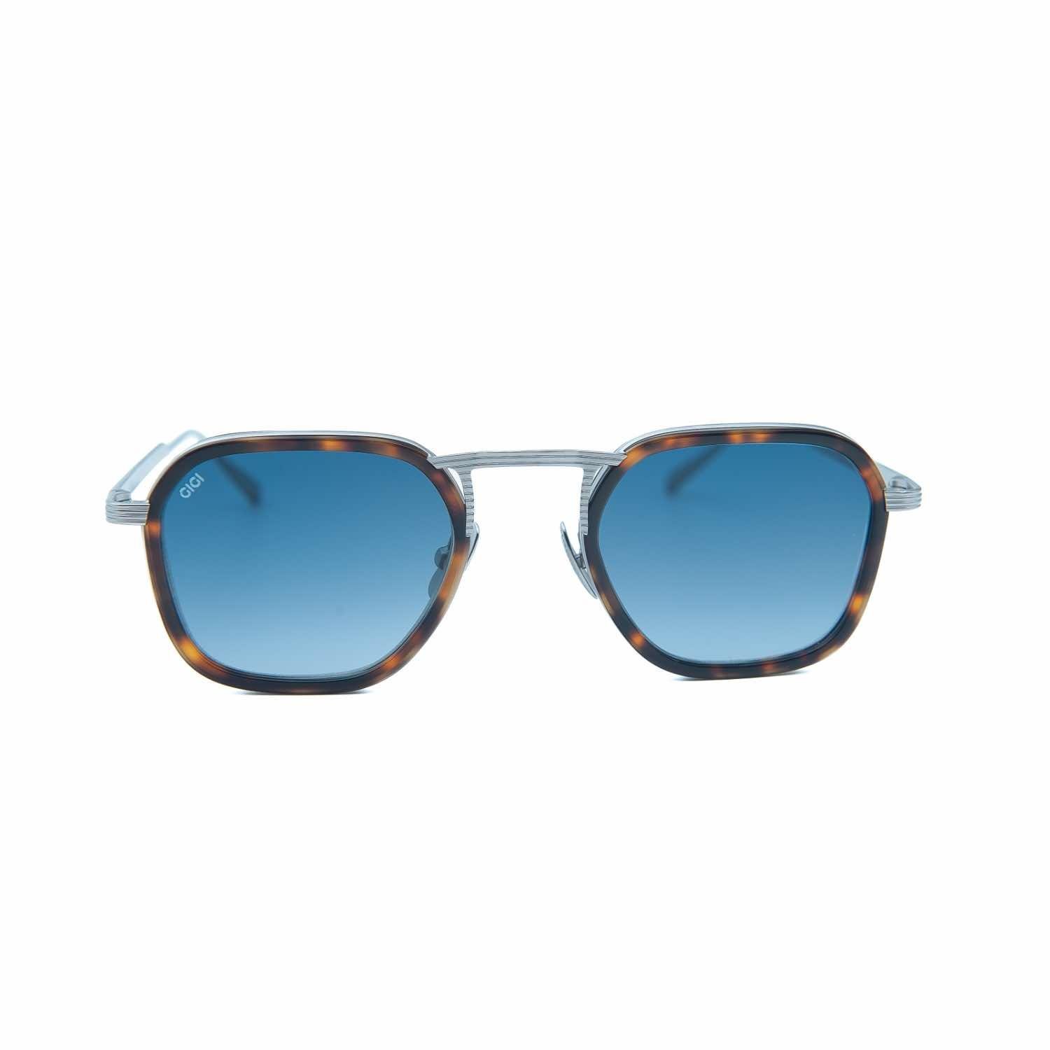 Gigi oo Gg 413 C3 47 Unisex Geometrik Kırçıllı Kahverengi Kombine Güneş Gözlüğü