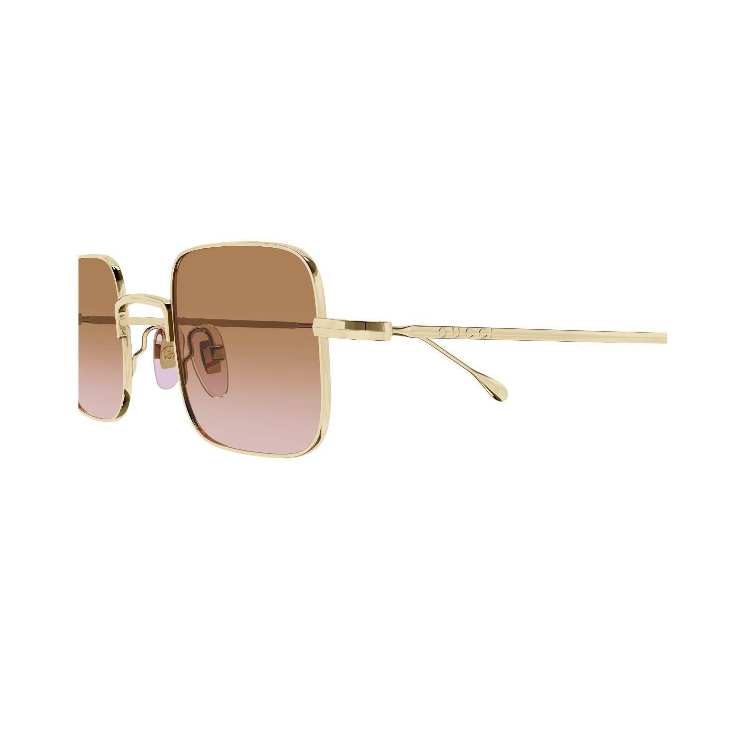 Gucci GG 1813S 004 41 Unisex Kare Gold Metal Güneş Gözlüğü