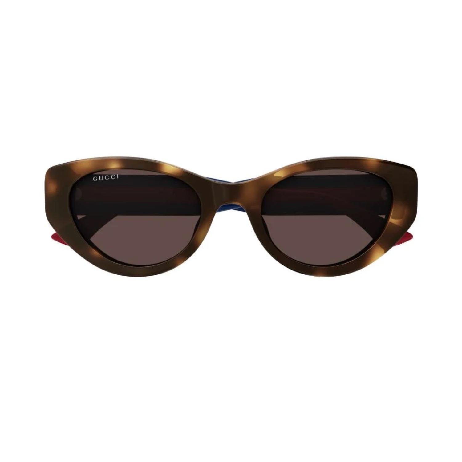 Gucci GG 1862S 002 52 Kadın Cat Eye Kırçıllı Kahverengi Kemik Güneş Gözlüğü