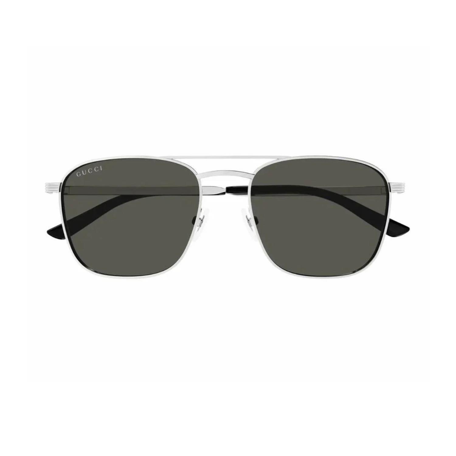 Gucci GG 1881S 001 54 Unisex Pilot Gri Metal Güneş Gözlüğü