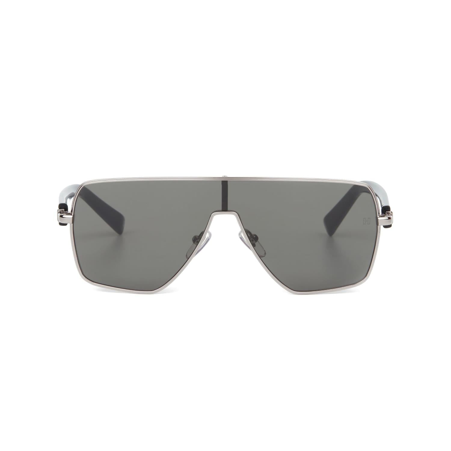 Hermossa Hm 1621 C1 128 Unisex Geometrik Gri Metal Güneş Gözlüğü